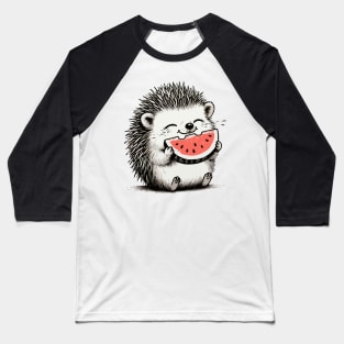 Blissful Hedgehog Delight Baseball T-Shirt